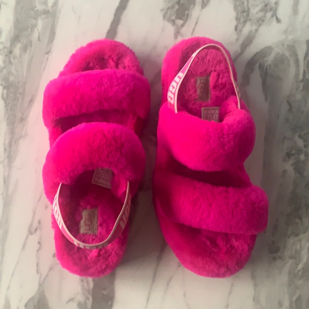 Exclusive Hot Pink Open Toe Ugg’s